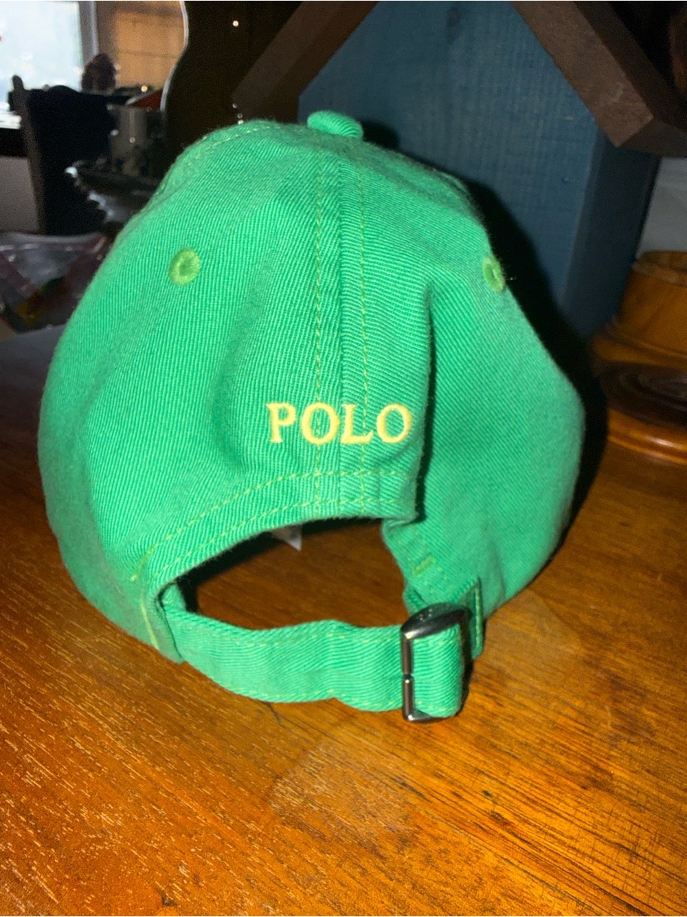 Ralph Lauren Kids Green Polo Cap with Yellow Pony Logo NWT - Picture 3 of 6